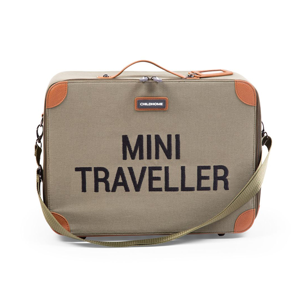 Παιδική Βαλίτσα (40x35x15) Childhome Mini Traveller Canvas Khaki