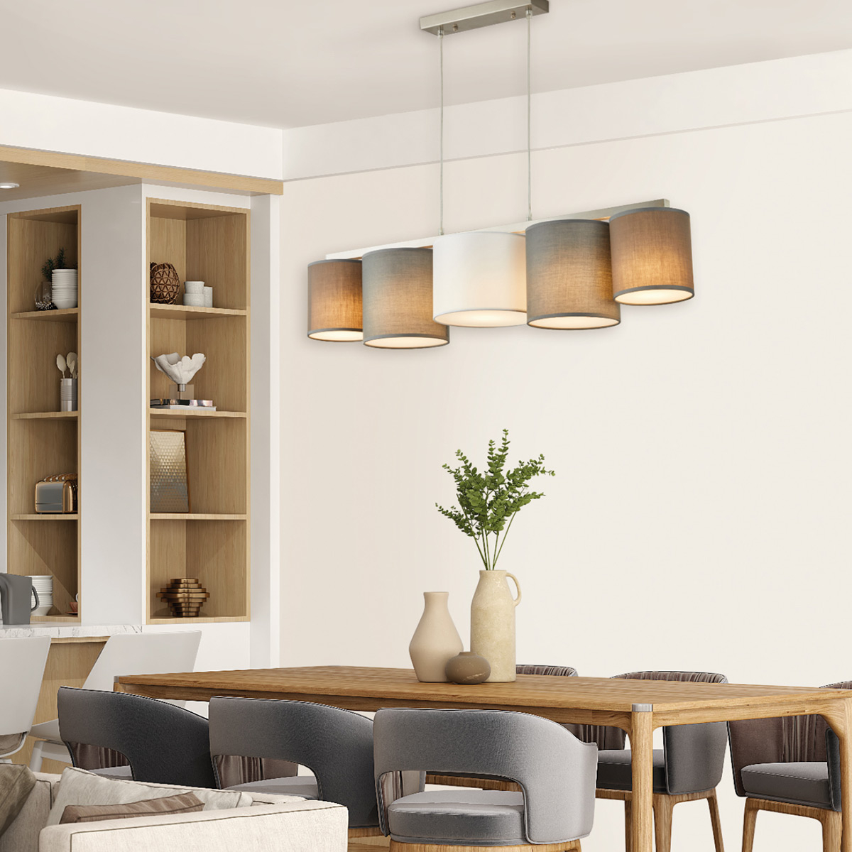 Φωτιστικό Οροφής Πολύφωτο Homelighting Cozy 77-8232