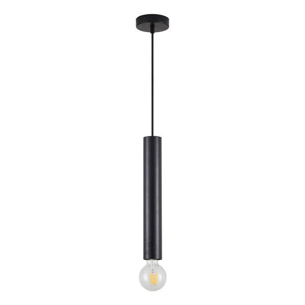 Φωτιστικό Οροφής Μονόφωτο Homelighting Adept Tube 77-8269 Black