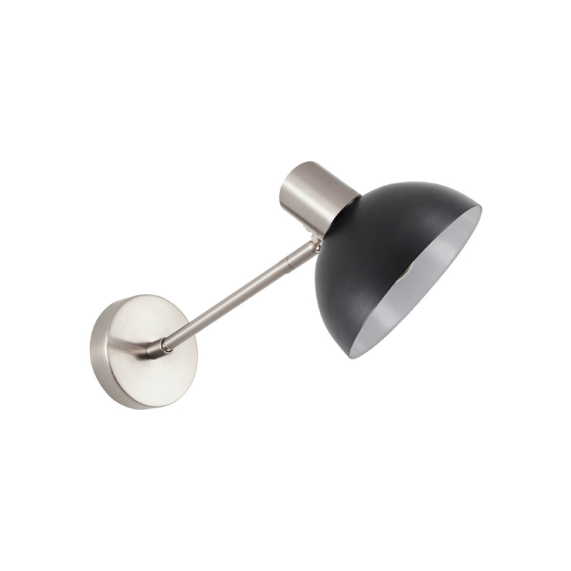 Απλίκα Τοίχου Homelighting 77-8333 Nickel/Black