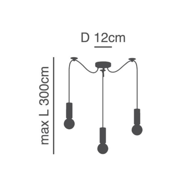 Φωτιστικό Οροφής Τρίφωτο Homelighting Adept Tube 77-8387 Nickel Matt