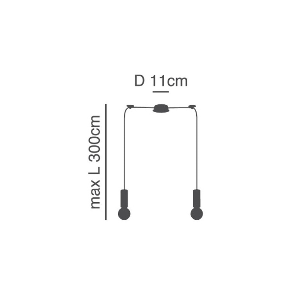 Φωτιστικό Οροφής Δίφωτο Homelighting Adept Tube 77-8388 Nickel Matt