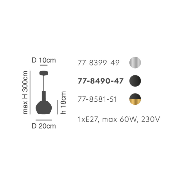 Φωτιστικό Οροφής Μονόφωτο Homelighting 77-8399 Nickel/White