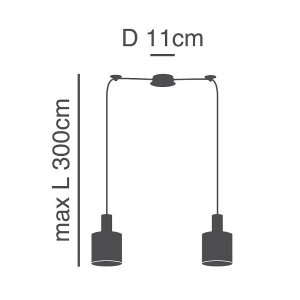 Φωτιστικό Οροφής Δίφωτο Homelighting 77-8424 Nickel/Grey