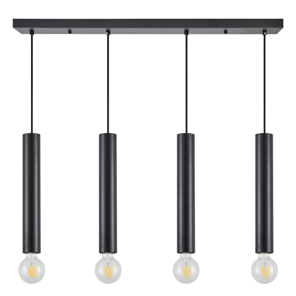 Φωτιστικό Οροφής Πολύφωτο Homelighting Adept Tube 77-8674 Black