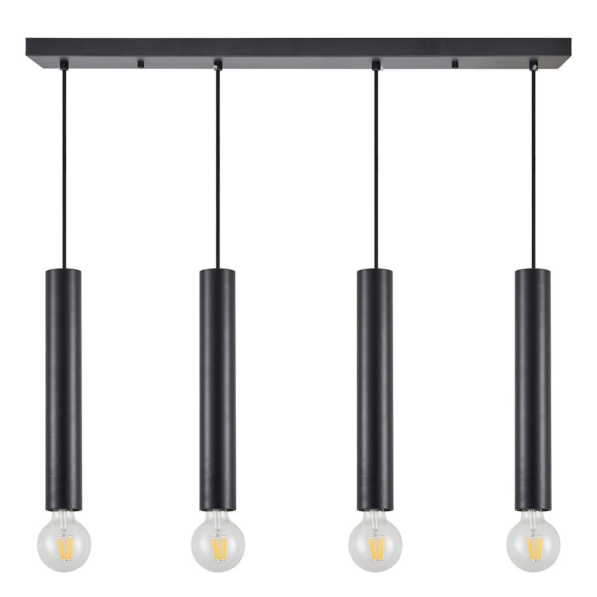 Φωτιστικό Οροφής Πολύφωτο Homelighting Adept Tube 77-8674 Black