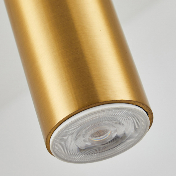 Φωτιστικό Οροφής Τρίφωτο Homelighting Adept Tube 77-8682 Gold