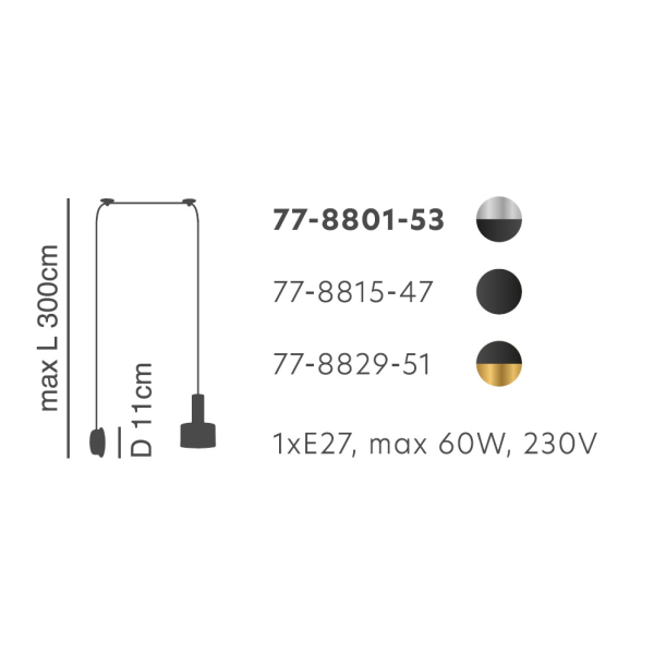 Απλίκα Τοίχου Homelighting 77-8801 Nickel/Black