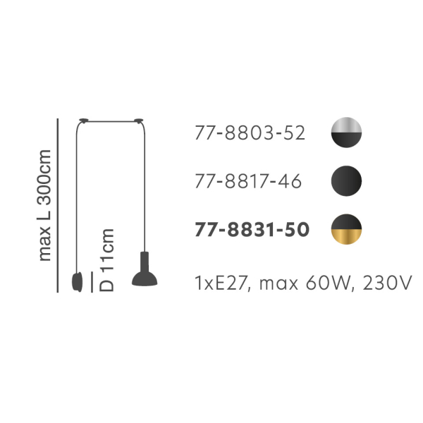 Απλίκα Τοίχου Homelighting 77-8803 Nickel/Black