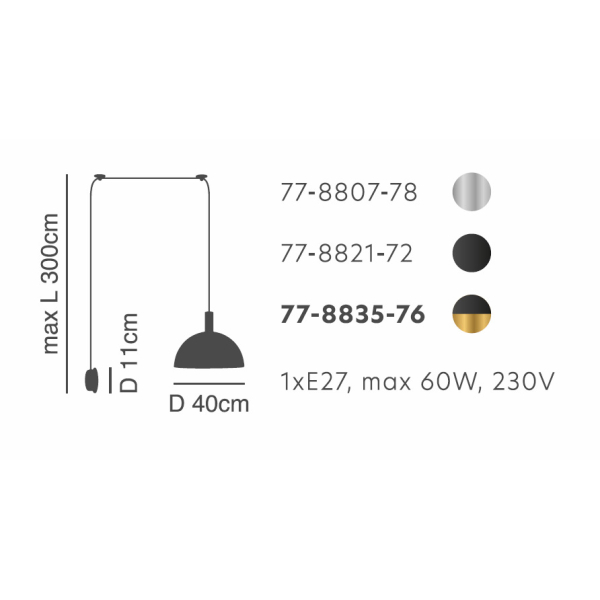 Απλίκα Τοίχου Homelighting 77-8821 Black