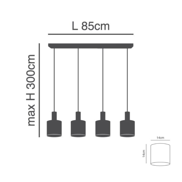 Φωτιστικό Οροφής Πολύφωτο Homelighting 77-8932 Flex Nickel