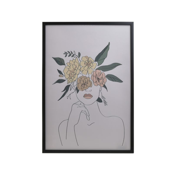 Πίνακας Με Κορνίζα (44x63) InArt Γυναικεία Φιγούρα 3-90-763-0091