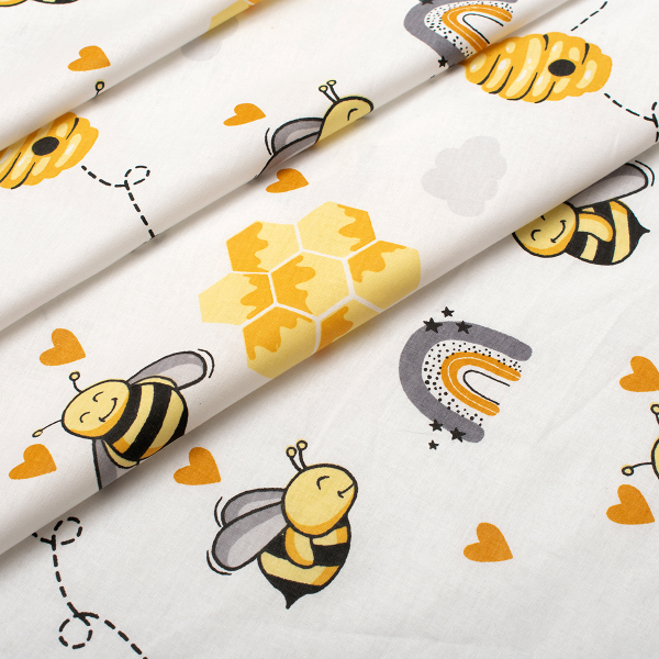 Πάπλωμα Μονό (160x240) Dimcol 545 Honey Bee White-Yellow